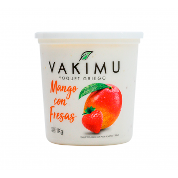 YOGURT GRIEGO MANGO CON FRESA - Vakimu 1kg