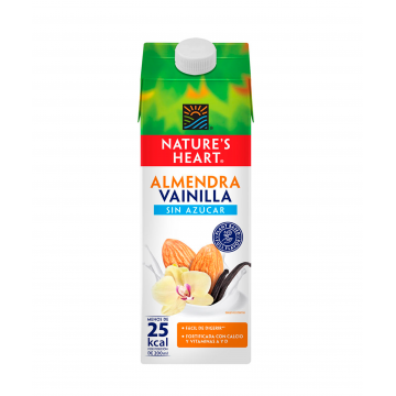 BEDIDA DE ALMENDRA VAINILLA SIN AZUCAR - Nature's Heart 946 mL