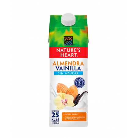BEDIDA DE ALMENDRA VAINILLA SIN AZUCAR - Nature's Heart 946 mL