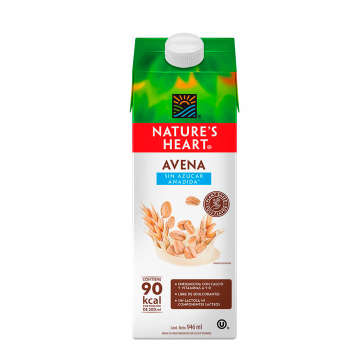 BEBIDA DE AVENA SIN AZUCAR - Nature's Heart 946 mL