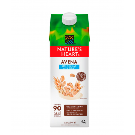 BEBIDA DE AVENA SIN AZUCAR - Nature's Heart 946 mL