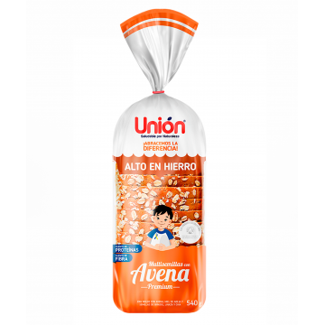 PAN DE MOLDE MULTISEMILLAS CON AVENA - Unión 540g