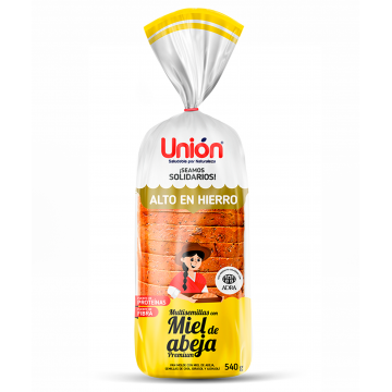 PAN DE MOLDE MULTISEMILLAS CON MIEL DE ABEJA - Unión 540g