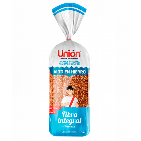 PAN DE MOLDE FIBRA INTEGRAL - Unión 540g