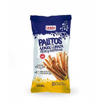 PALITOS DE AJONJOLÍ Y LINAZA - Unión 65g