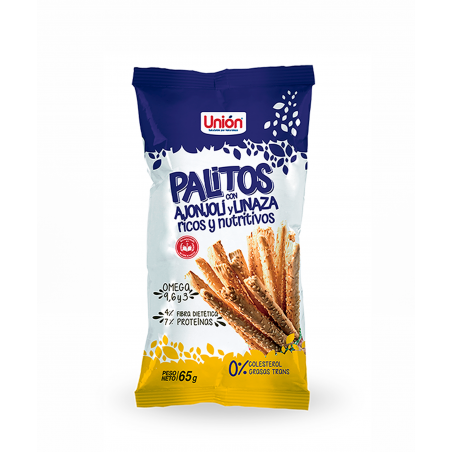 PALITOS DE AJONJOLÍ Y LINAZA - Unión 65g