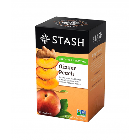 TÉ VERDE & MATCHA JENGIBRE DURAZNO - Stash 18 sobres