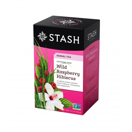 TÉ HERBAL HIBISCUS, FRAMBUESA SILVESTRE - Stash 20 sobres