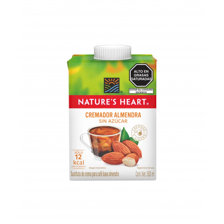 CREMADOR ALMENDRA SIN AZÚCAR - Nature's Heart 500 mL