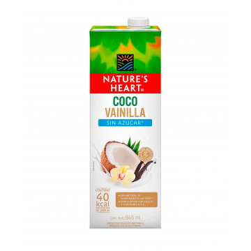 BEBIDA DE COCO VAINILLA SIN AZUCAR - Nature's Heart 946 mL