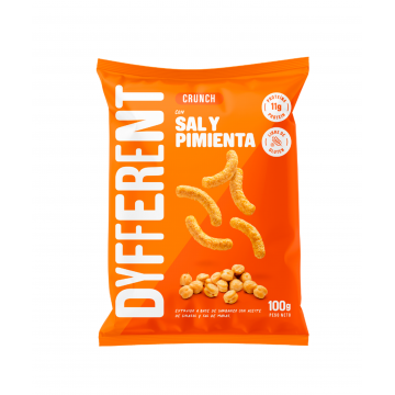 CRUNCH DE GARBANZO SAL ROSADA Y PIMIENTA - Dyfferent 100g