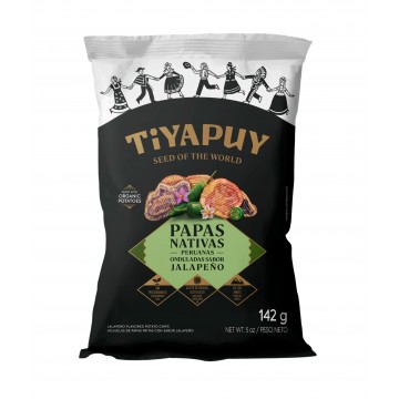 HOJUELAS DE PAPAS NATIVAS MIXTAS JALAPEÑO - Tiyapuy 142g