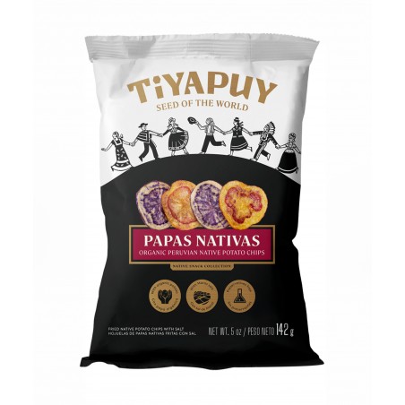 HOJUELAS DE PAPAS NATIVAS FRITAS MIXTAS - Tiyapuy 142g