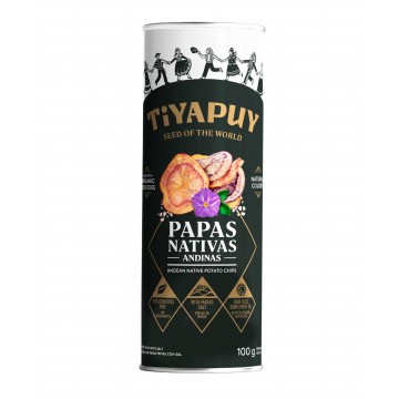 HOJUELAS DE PAPAS NATIVAS MIXTAS EN TUBO - Tiyapuy 100g