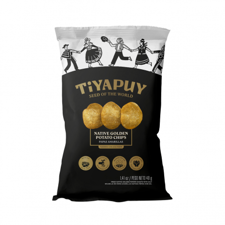 HOJUELAS DE PAPAS NATIVAS AMARILLAS FRITAS - Tiyapuy 40g