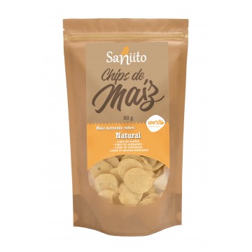 CHIPS DE MAÍZ NATURAL - Saniito 80g