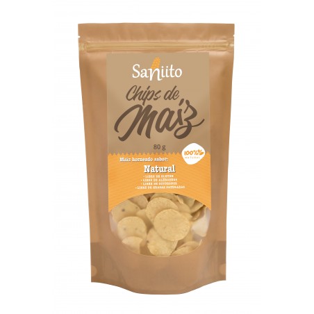 CHIPS DE MAÍZ NATURAL - Saniito 80g