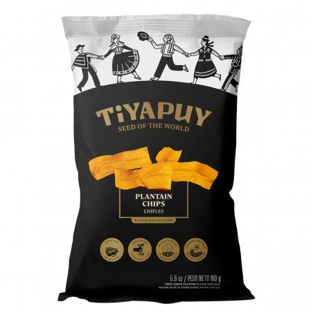 HOJUELAS DE PLÁTANO VERDE CHIFLES - Tiyapuy 160g