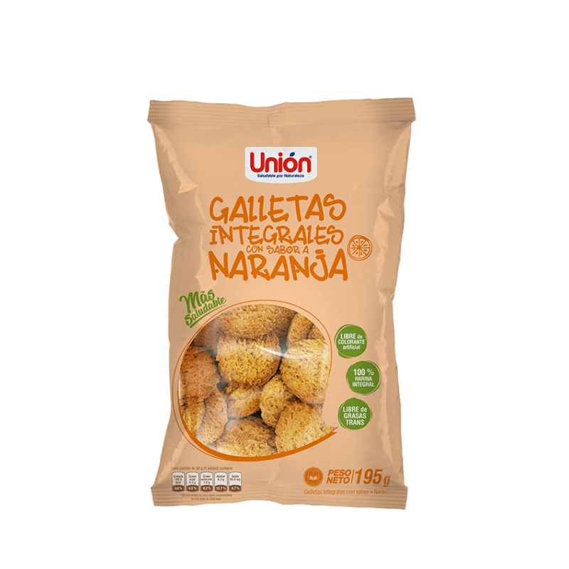 Galletas Digestive Naranja - sin gluten - NutrisaCorp Perú